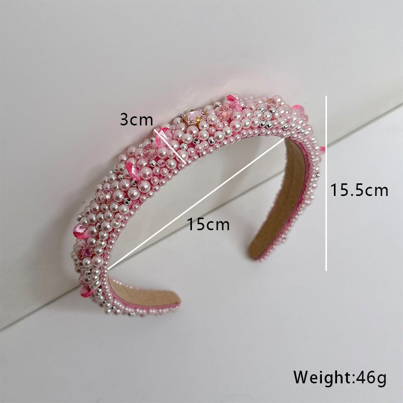 Baroque Pearl Headband for Romantic Statement Style