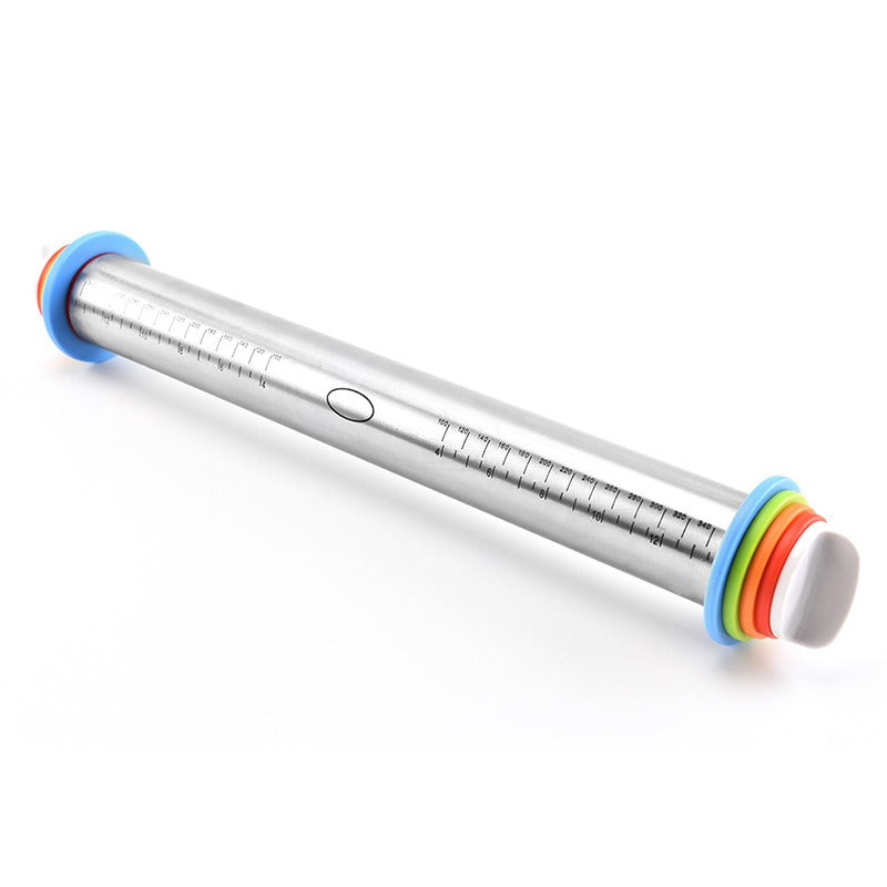 17-Inch Stainless Steel Rolling Pin for Even Dough