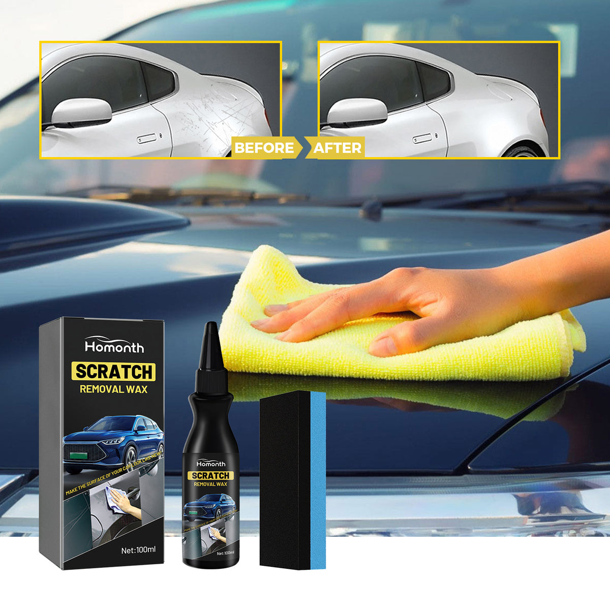 Car Scratch Removal Wax for Light Paint Scratches