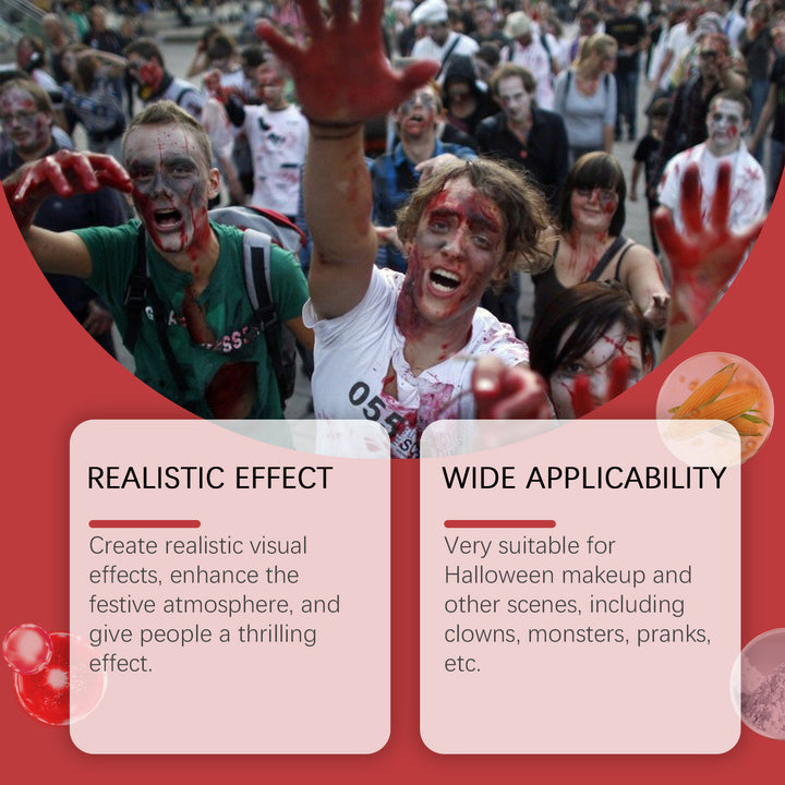 Fake Blood Kit for Realistic Halloween Costume Effects