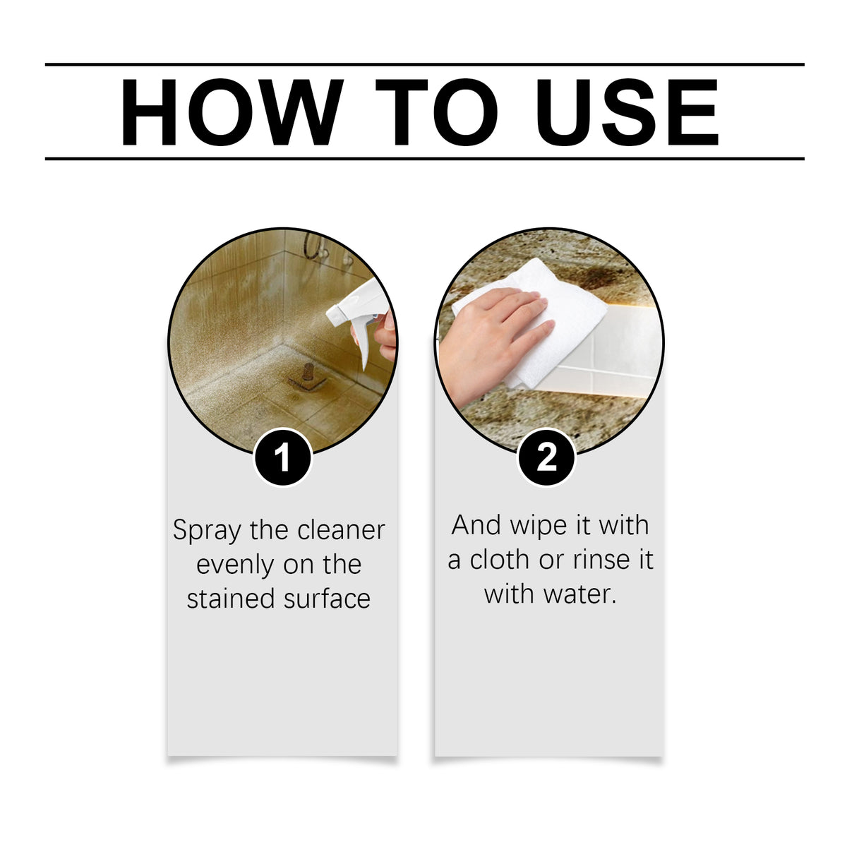 Bathroom Tile Cleaner Spray for Residue-Free Shine