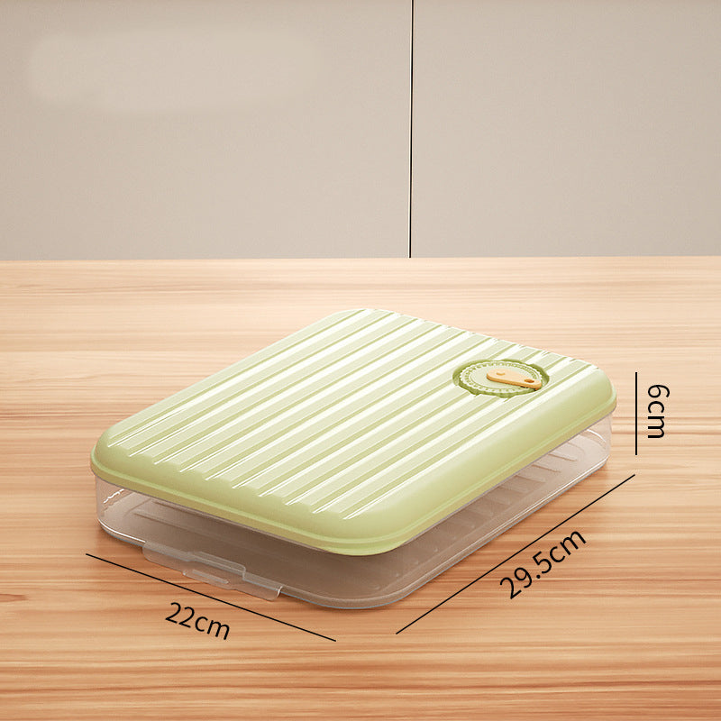 Dumpling Freezer Storage Box with Clear Sealed Lid