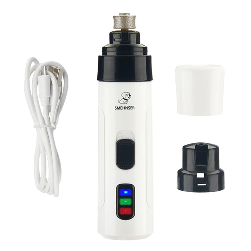 USB Dog Nail Grinder with 3 Ports, Low-Noise Grooming