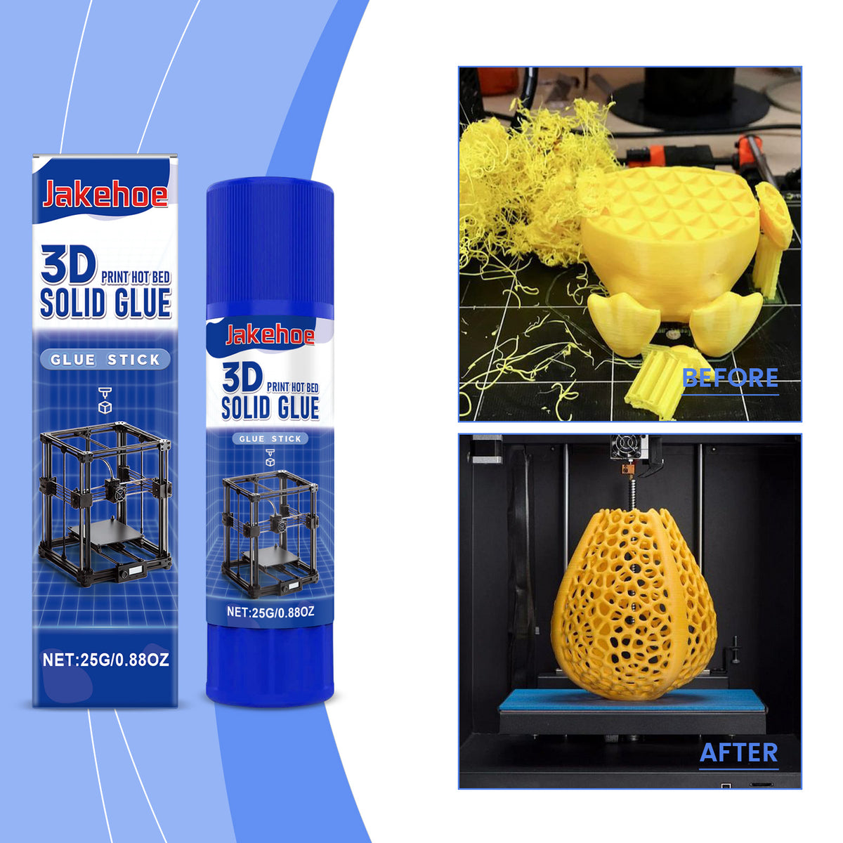 3D Printer Glue Stick — Strong Bed Adhesion, Easy Clean