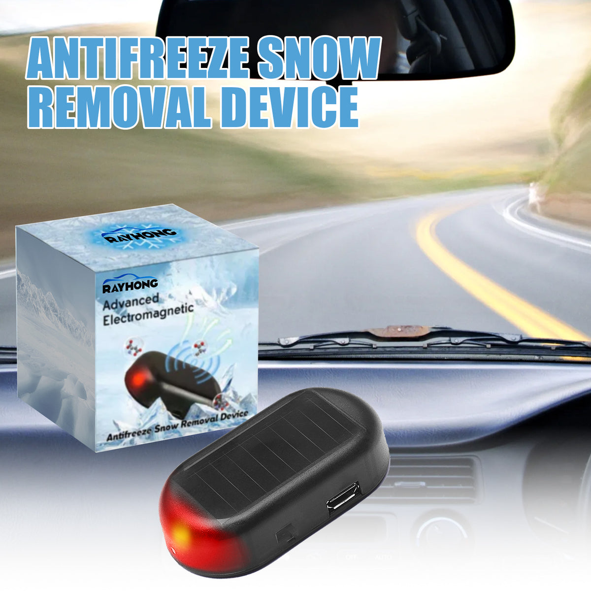Car Window De-Icing Device for Winter Frost Relief