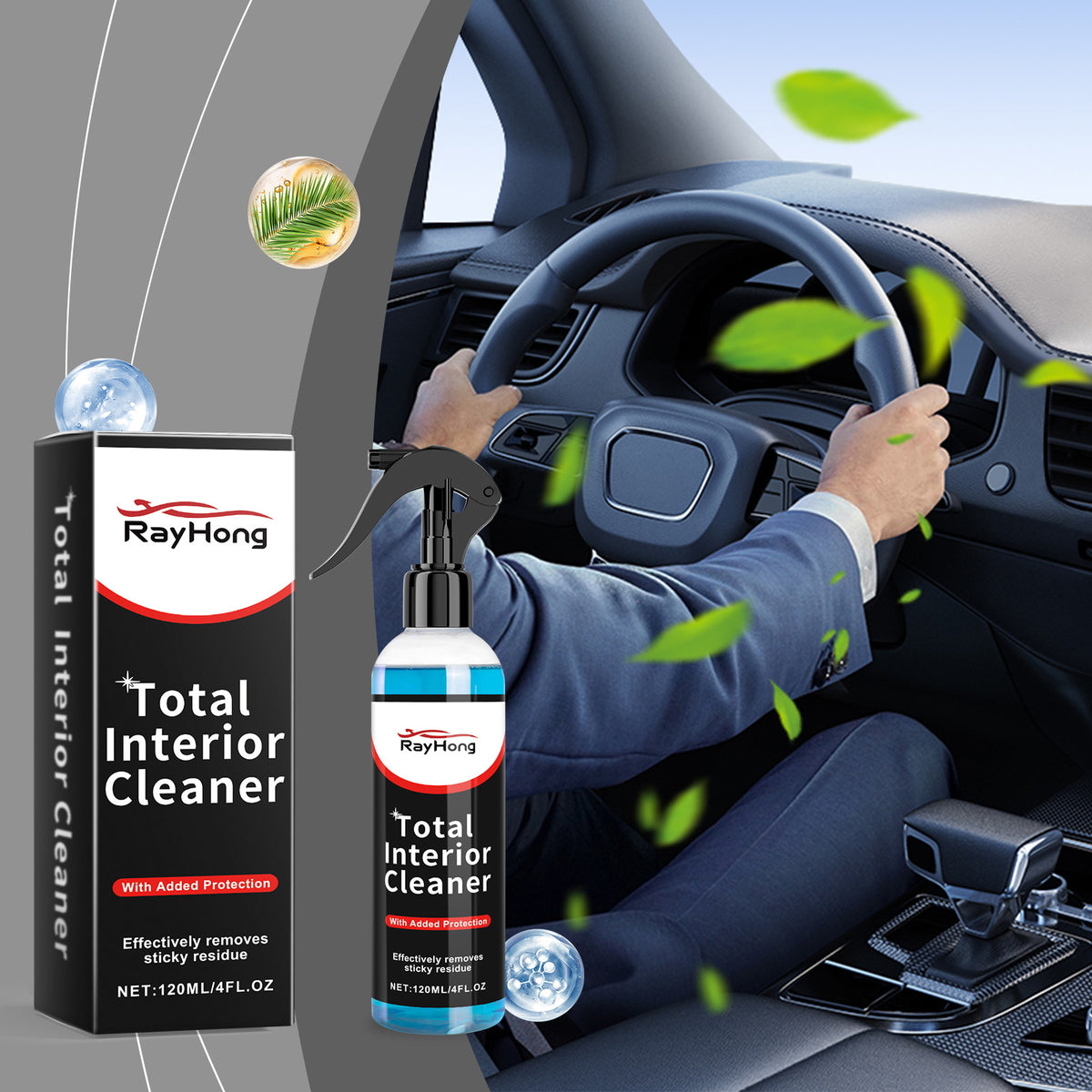 Car Interior Cleaner for Sticky Residue, Grime & More
