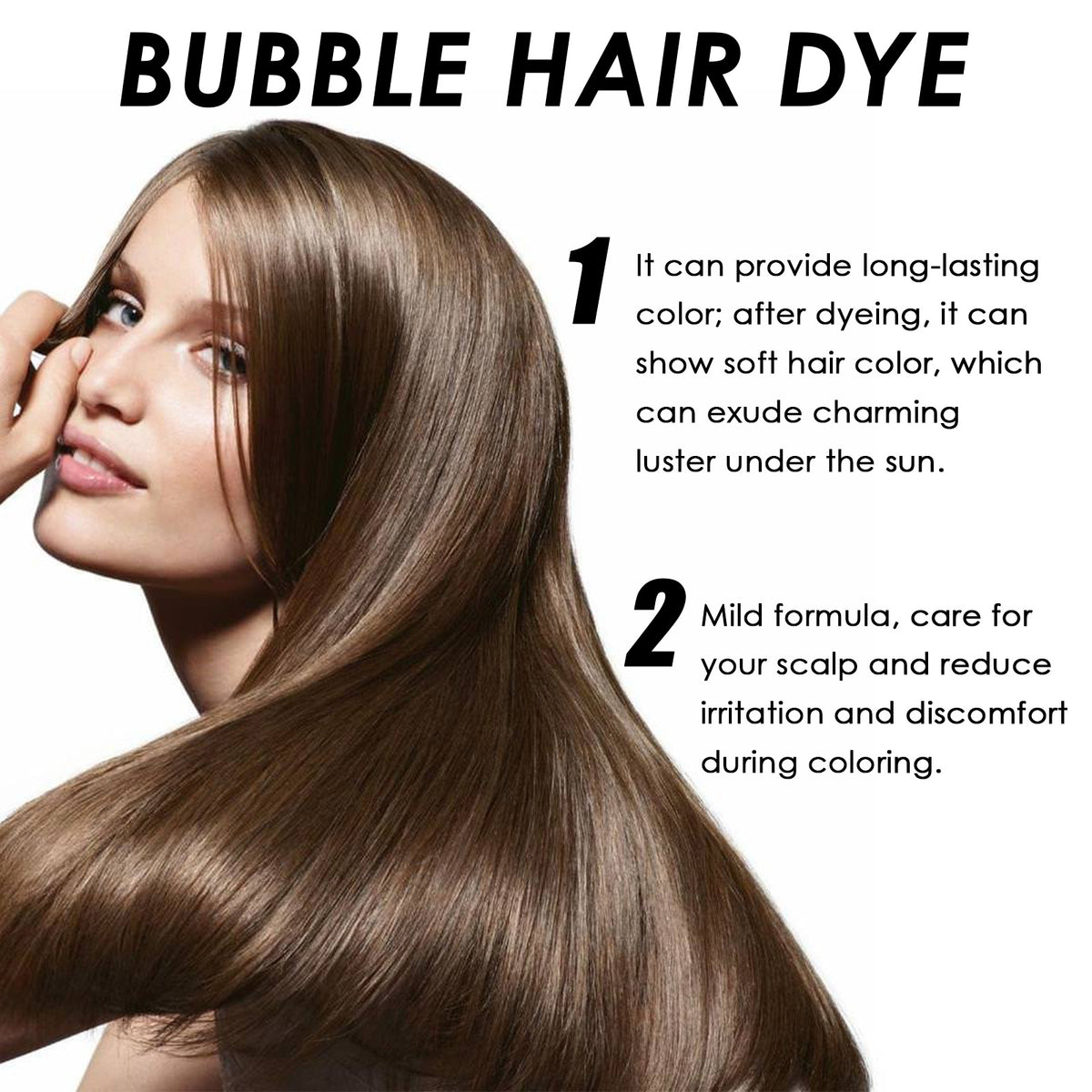 Hair Dye Shampoo for Easy, Rich Dark Gray Coverage