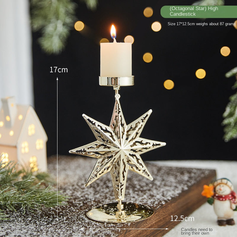Christmas Candle Holder Tray for Elegant Centerpieces