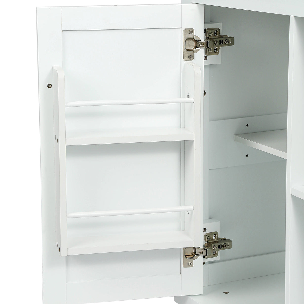 Rubber Wood Kitchen Island Cart with Drop Leaf Extensions
