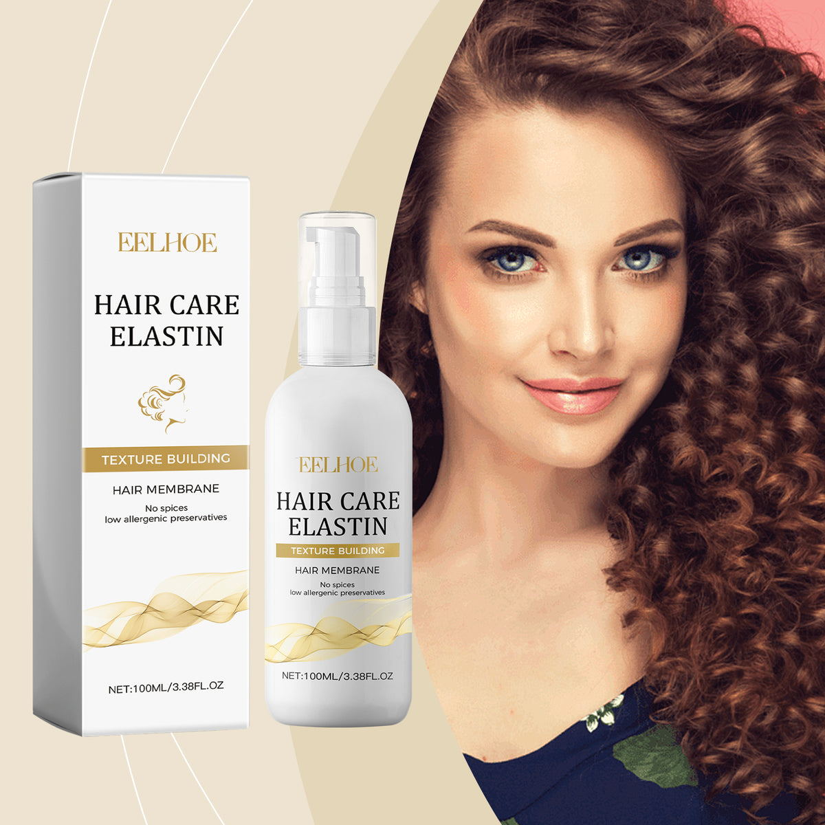 Hair Elastin Treatment for Moisture, Shine & Elasticity