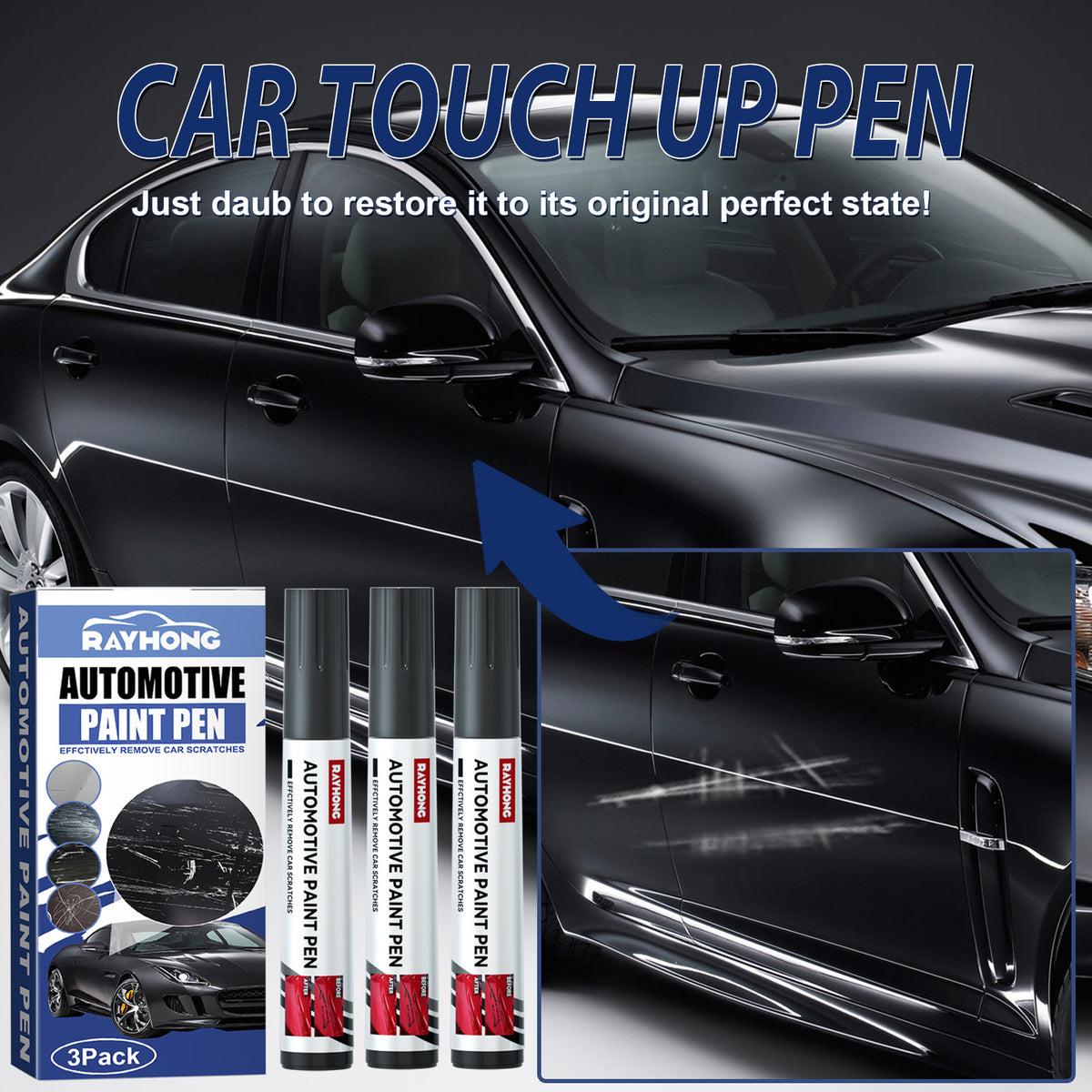 Automotive Paint Pen Set for Quick Scratch Touch-Ups