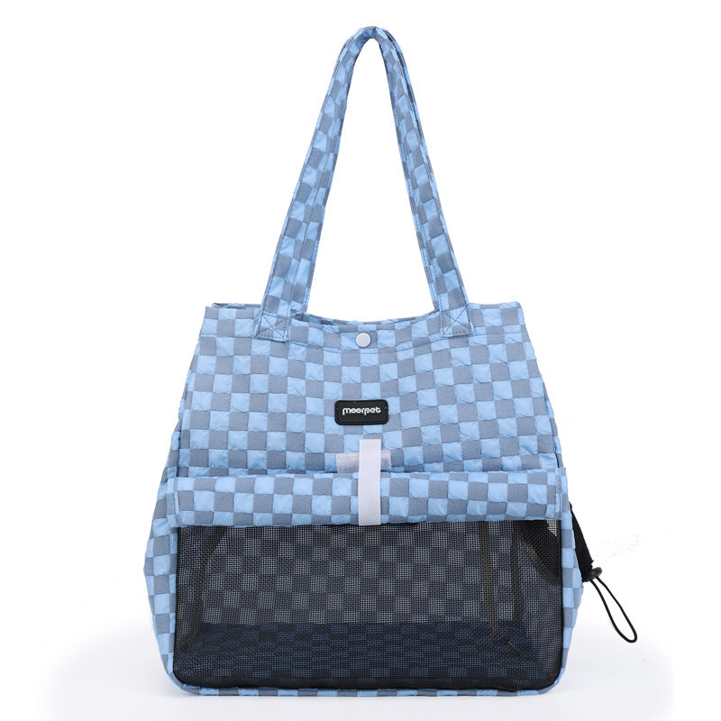 Portable Cat Carrier Bag with Mesh Ventilation Panel