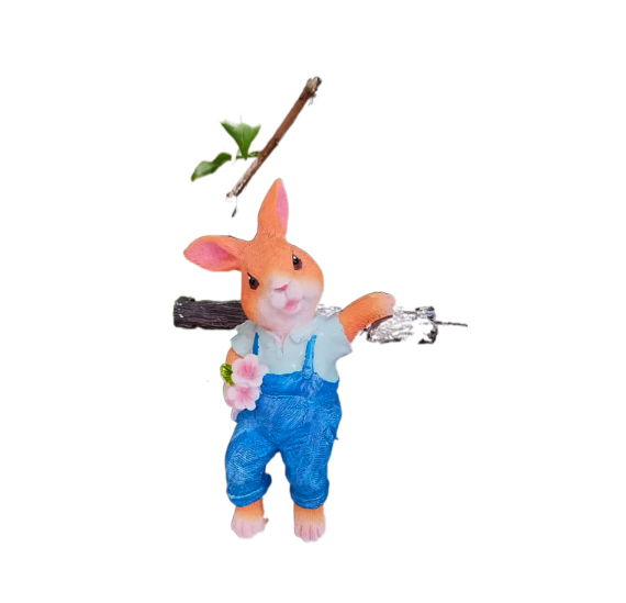 Hanging Rabbit Tree Ornament for Garden Trees & Fences
