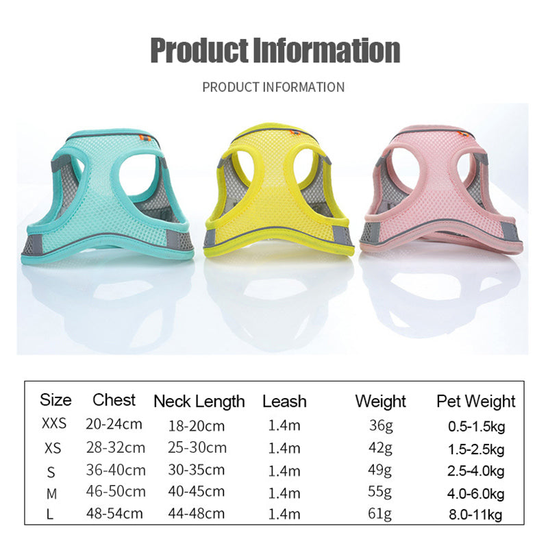 No-Pull Reflective Dog Harness for Safer Evening Walks