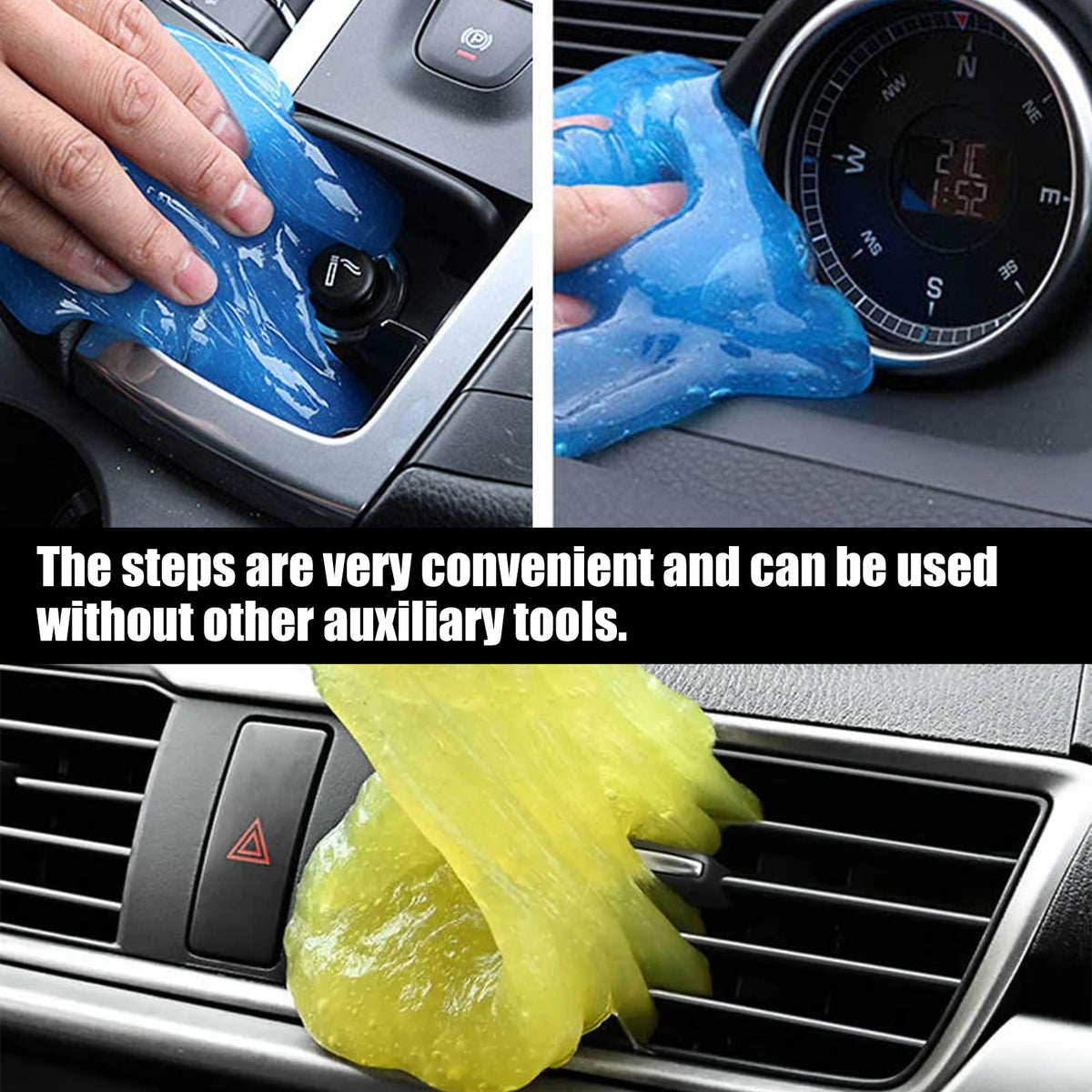 Car Cleaning Gel for Quick Dust-Free Interior Cleaning