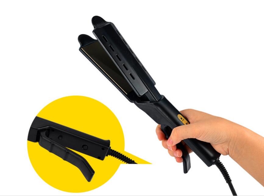 Hair Straightener Wide Ceramic Plates, Adjustable Heat