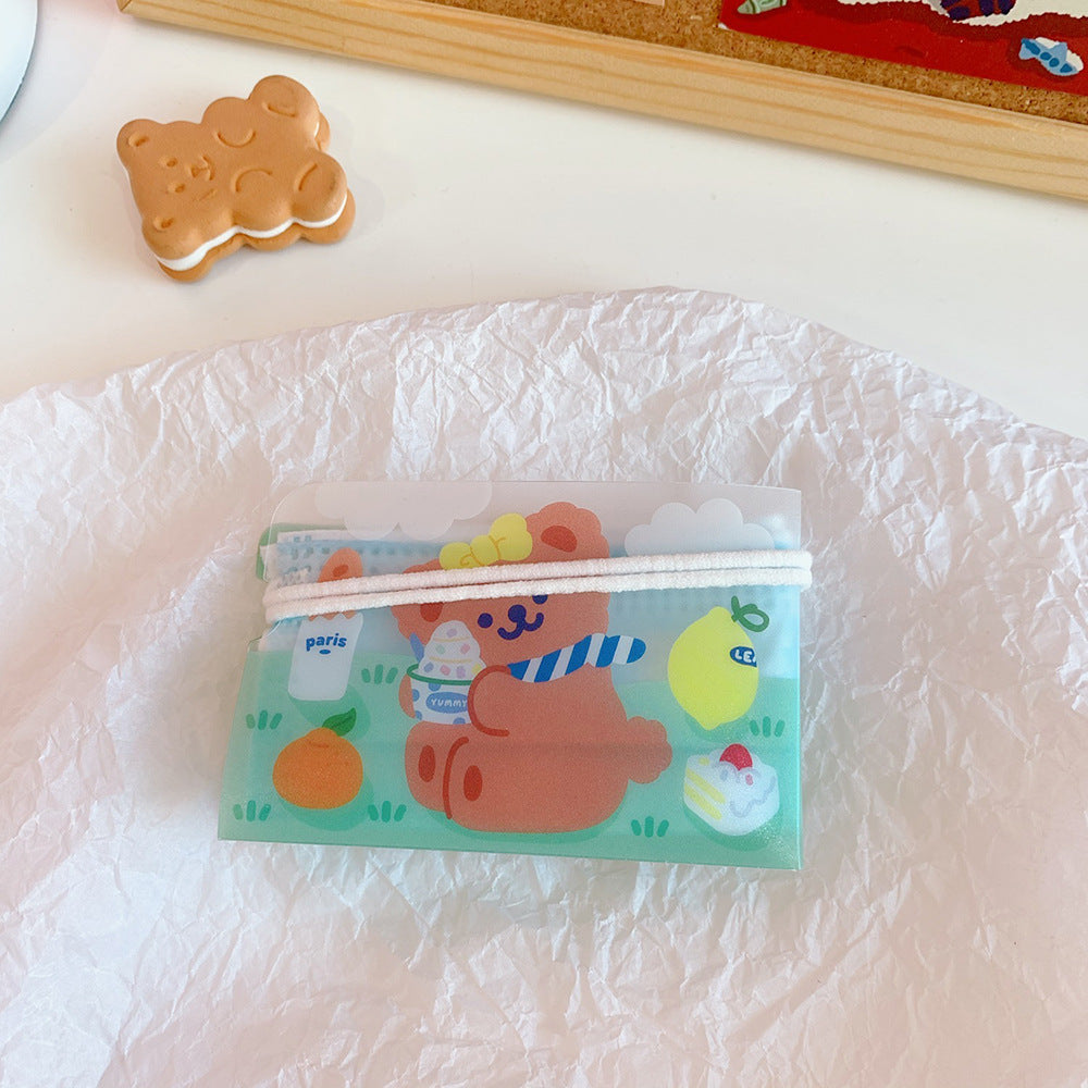 Cute Face Mask Storage Pouch for Students, Dust-Proof