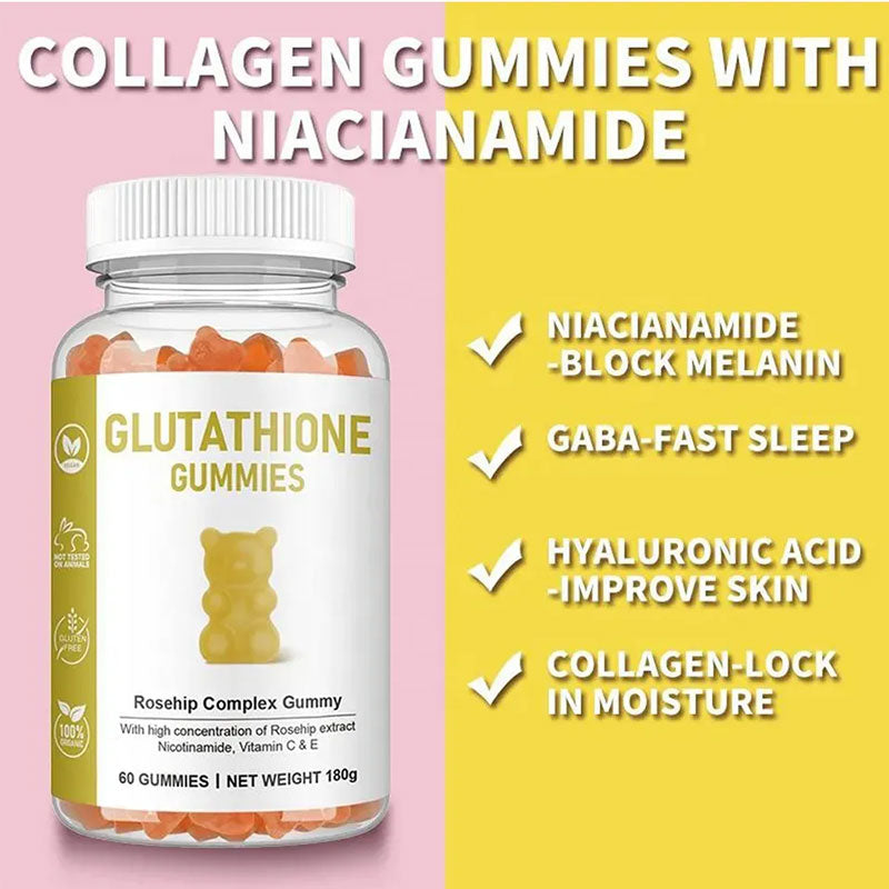 Glutathione & Niacinamide Skin Brightening Gummies