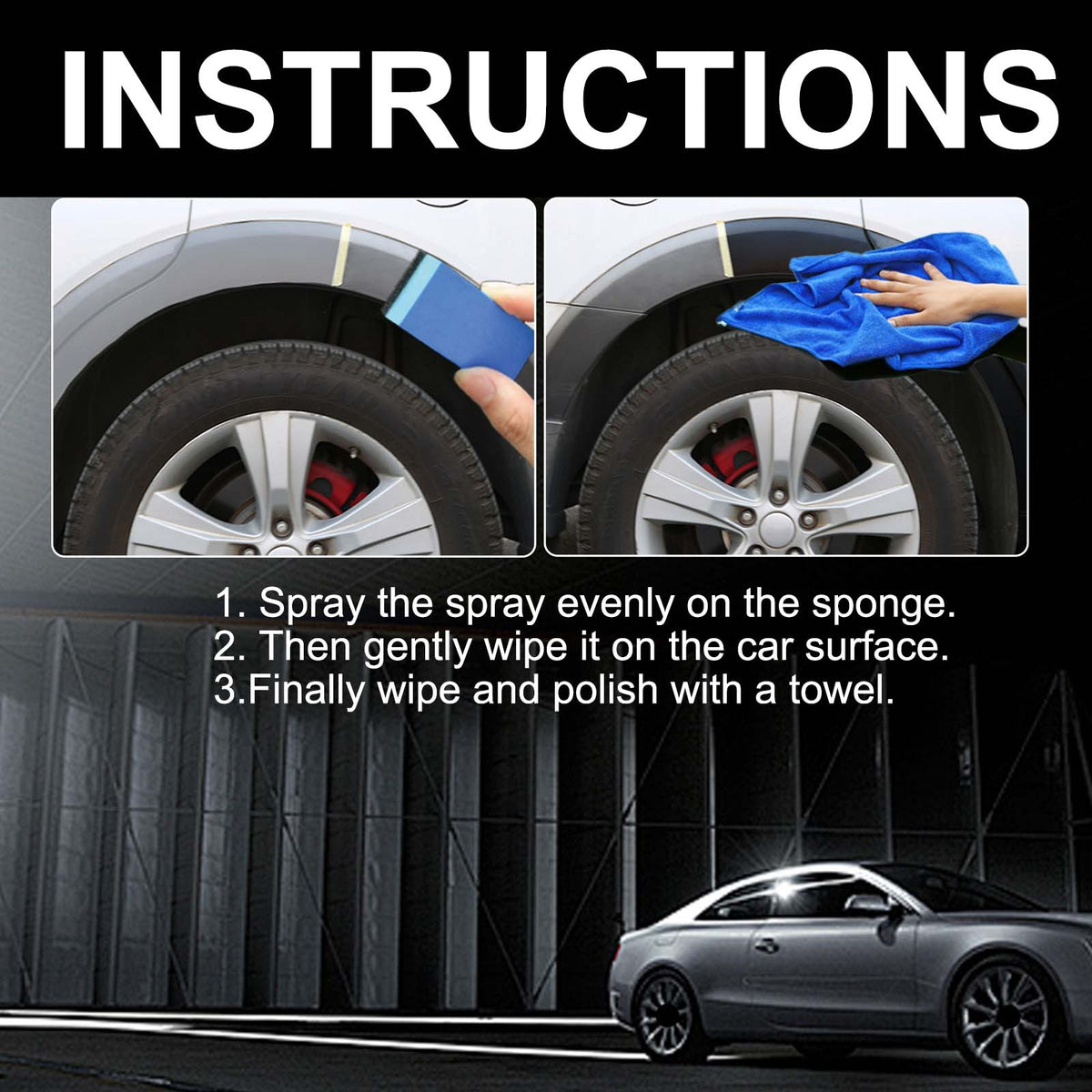 Automotive Coating Spray for Bright, Refreshed Trim