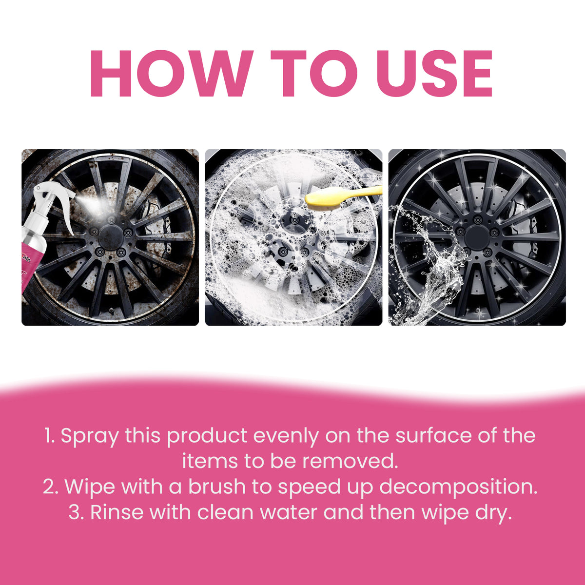 Rust Remover Spray for Cars & Home Metal Surfaces