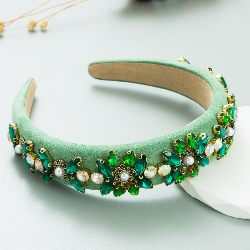 Crystal Flower Headband for Glamorous Occasion Style