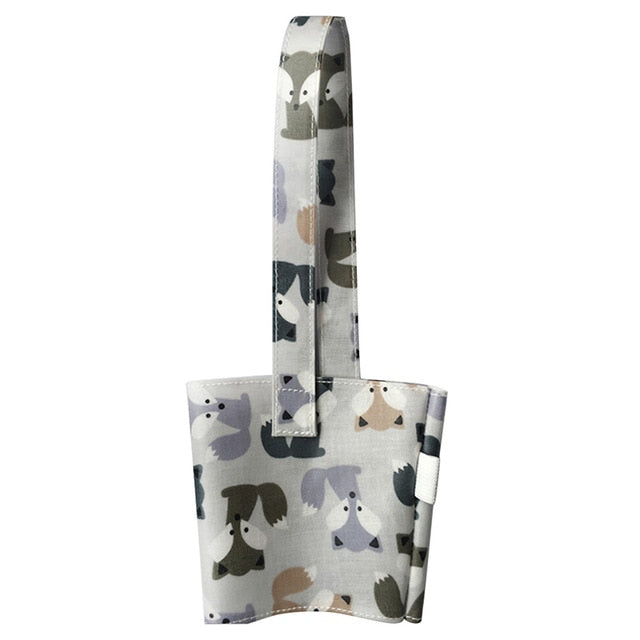 Cute Cotton Cup Carrier for Milk Tea and Juice Hands-Free