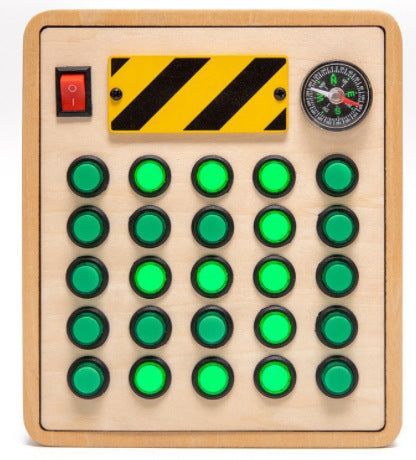 Wooden Busy Board Toy for Screen-Free Early Learning