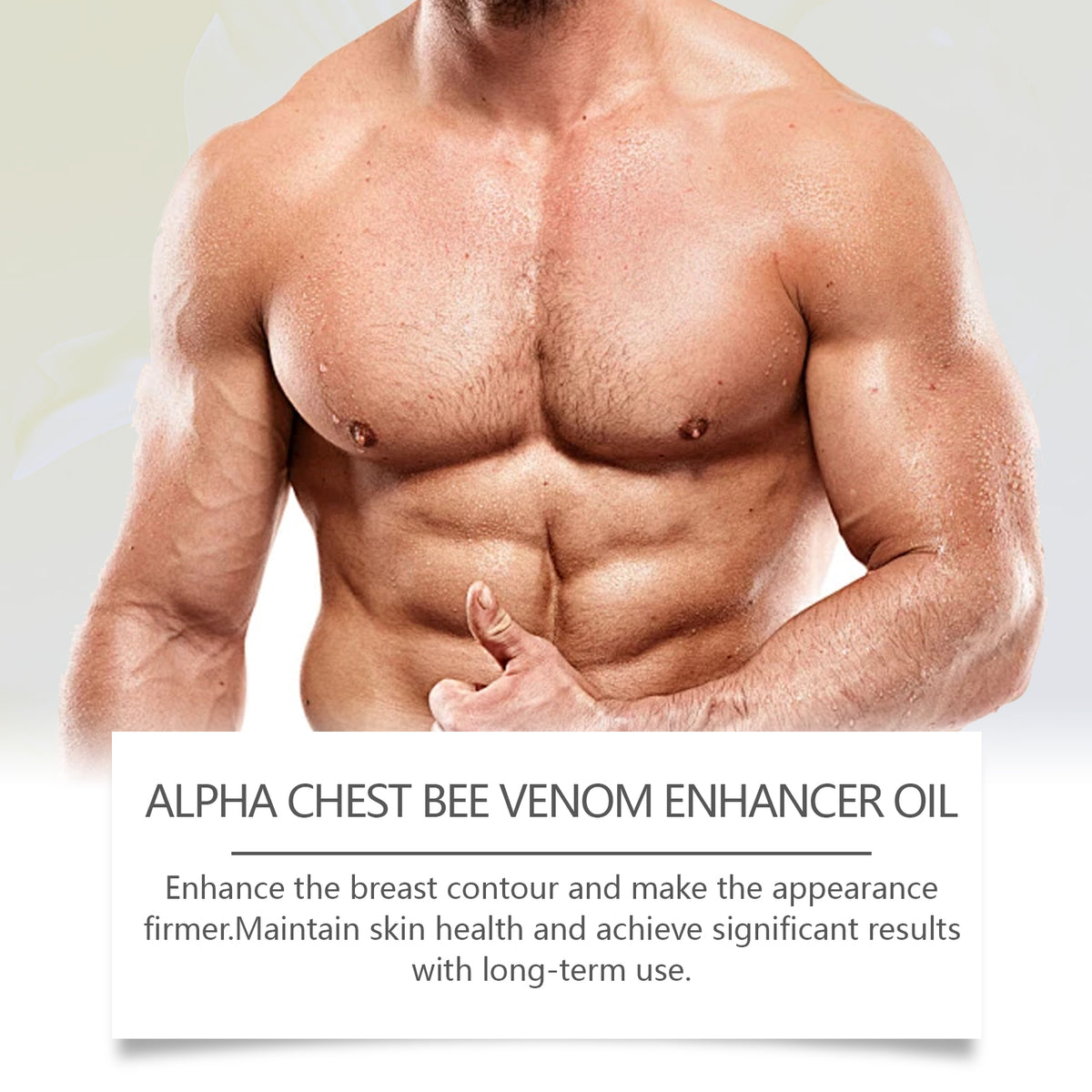 Men's Chest Shaping Oil for Firmer-Looking Contours