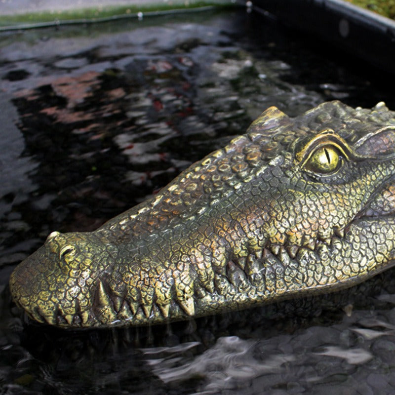 Floating Crocodile Head Pond Decoy Deters Ducks & Geese