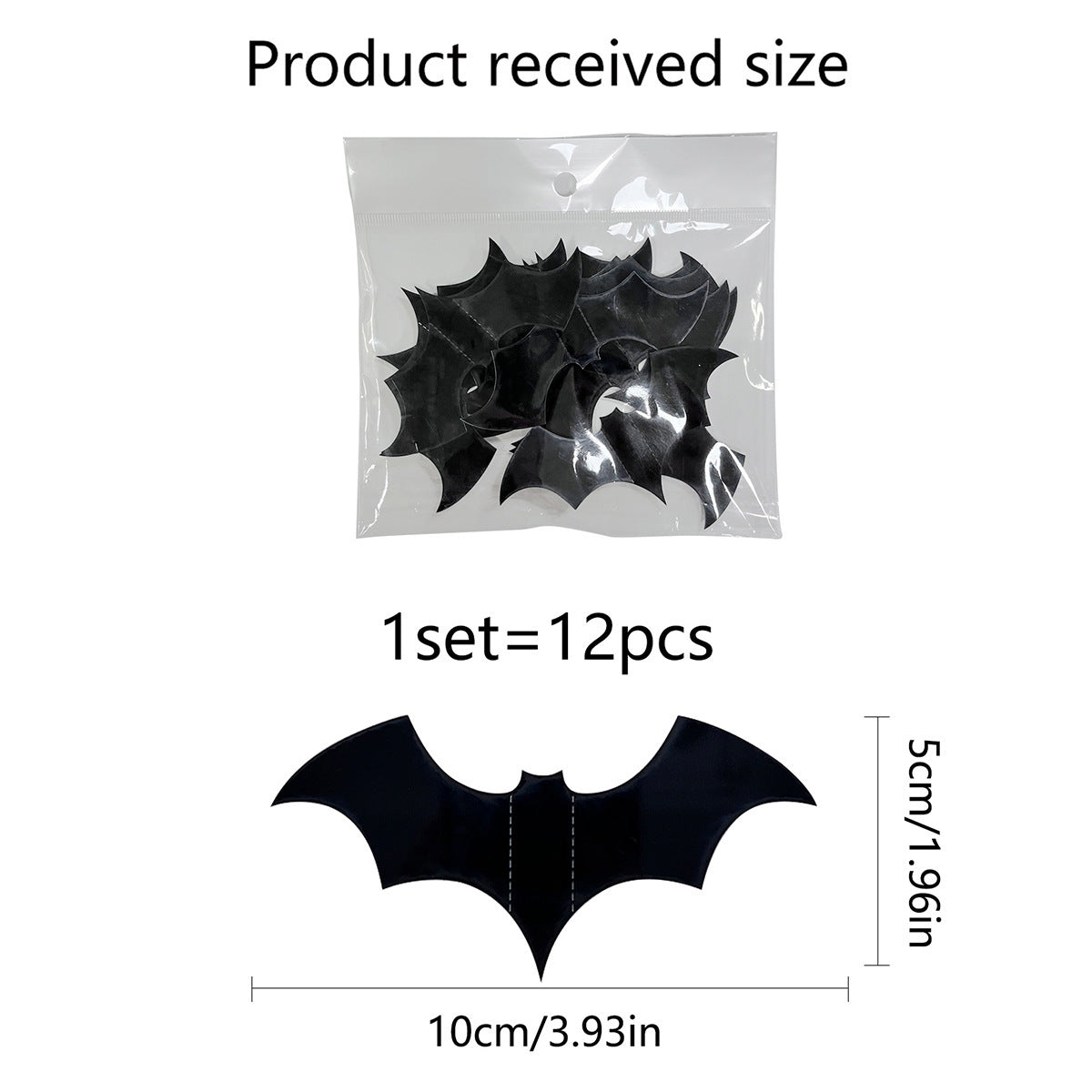 Halloween Wall Stickers — 3D Butterfly & Bat Decor