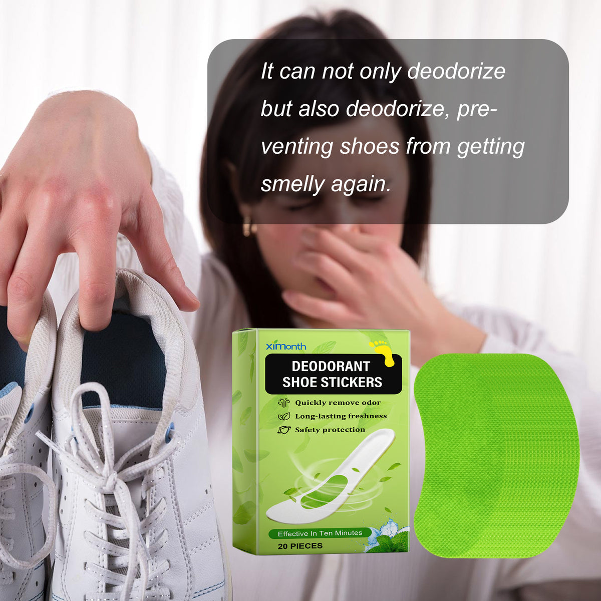 Deodorant Shoe Stickers for All-Day Fresh, Odor-Free Shoes