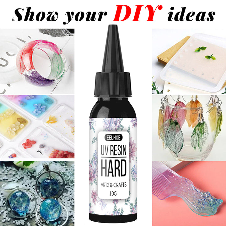 UV Resin Glue for Jewelry & Crafts | Clear Hard Cure