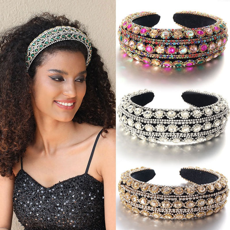 Baroque Crystal Headband for Vintage-Inspired Glamour