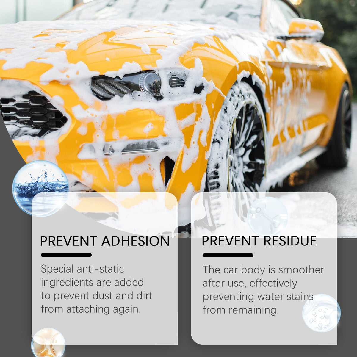 Car Wash Soap with Anti-Static High-Gloss Protection