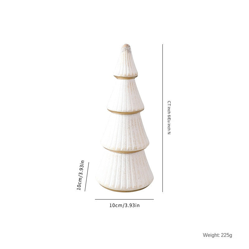 Nordic Wooden Christmas Tree Decor for Tabletop Style