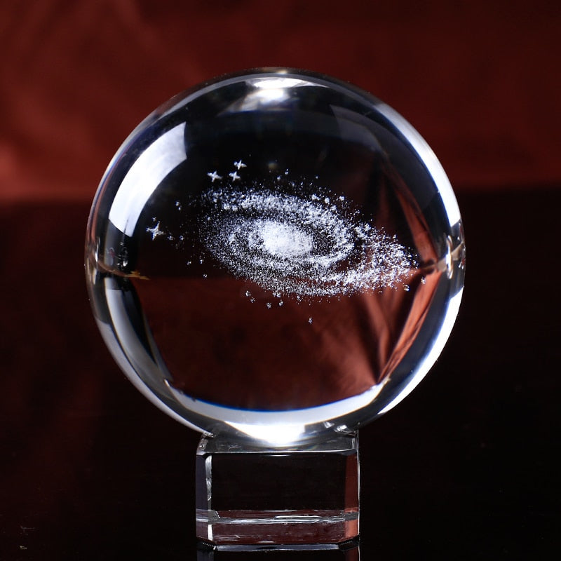Crystal Galaxy Sphere Decor For Mesmerizing Display
