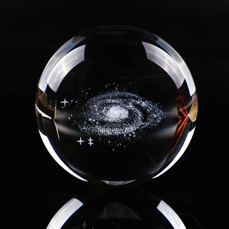 Crystal Galaxy Sphere Decor For Mesmerizing Display
