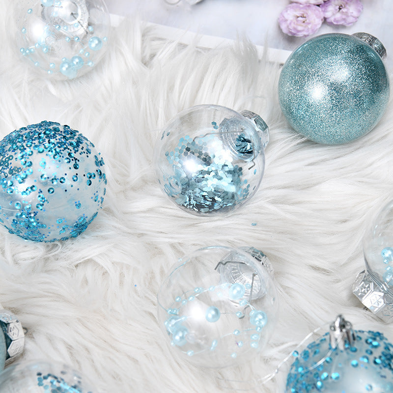 6cm Christmas Ball Ornaments Set of 30, Sparkle Baubles