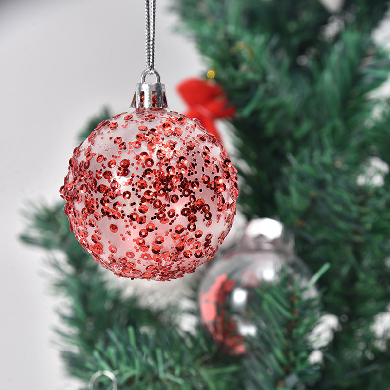6cm Christmas Ball Ornaments Set of 30, Sparkle Baubles