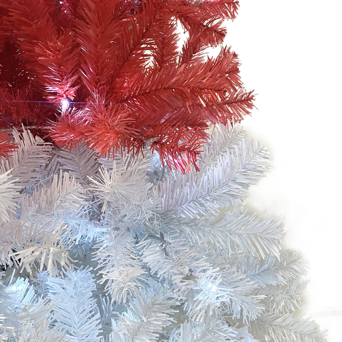6FT Curved Top Artificial Christmas Tree With Lights