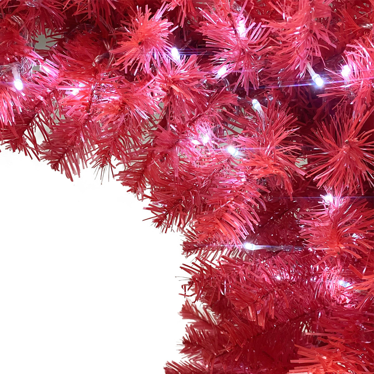 6FT Curved Top Artificial Christmas Tree With Lights