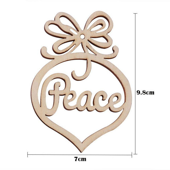 Wooden Christmas Tree Ornaments for Warm Rustic Decor