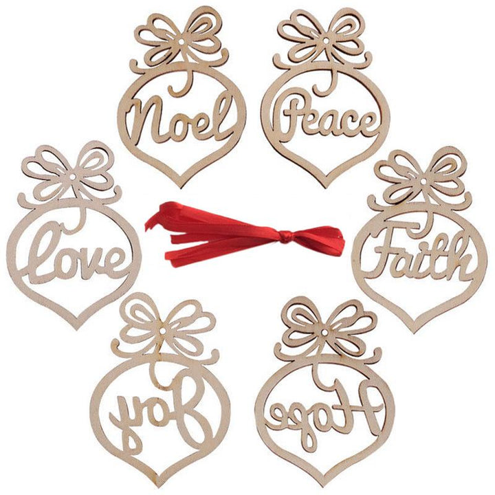 Wooden Christmas Tree Ornaments for Warm Rustic Decor
