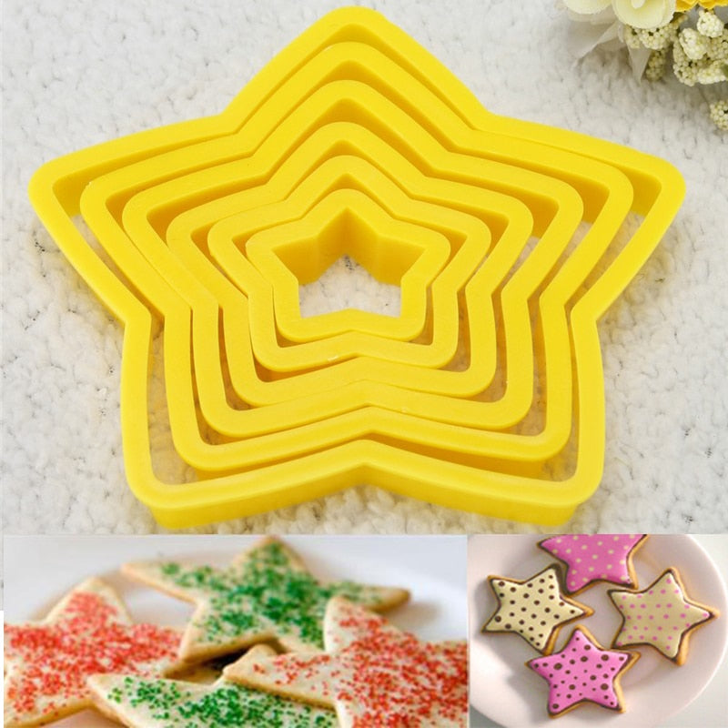 Christmas Star Cookie Cutter Set for Stacked Tree Cookies