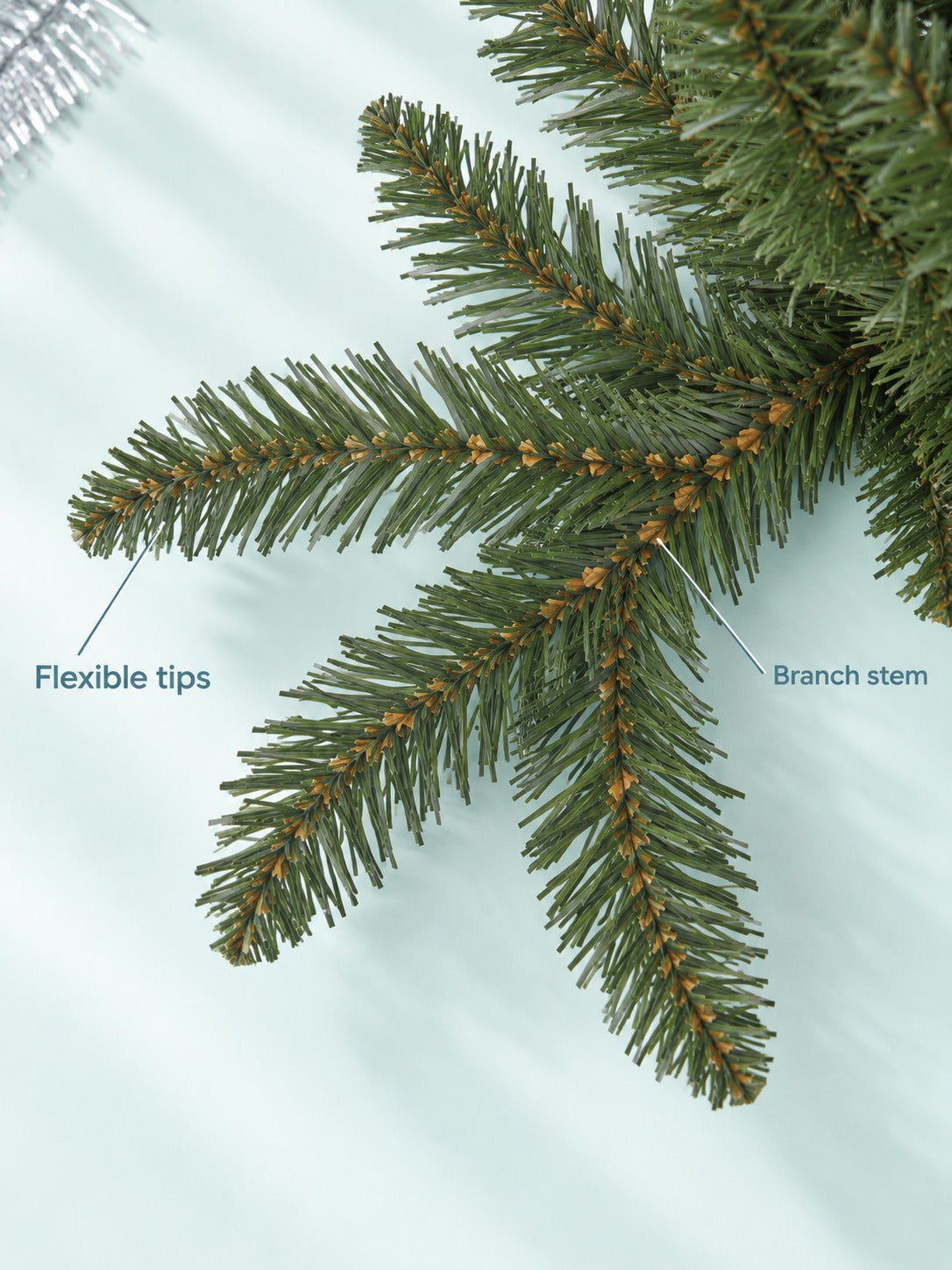 7 ft Norway Spruce Christmas Tree, Hinged, 2231 Tips