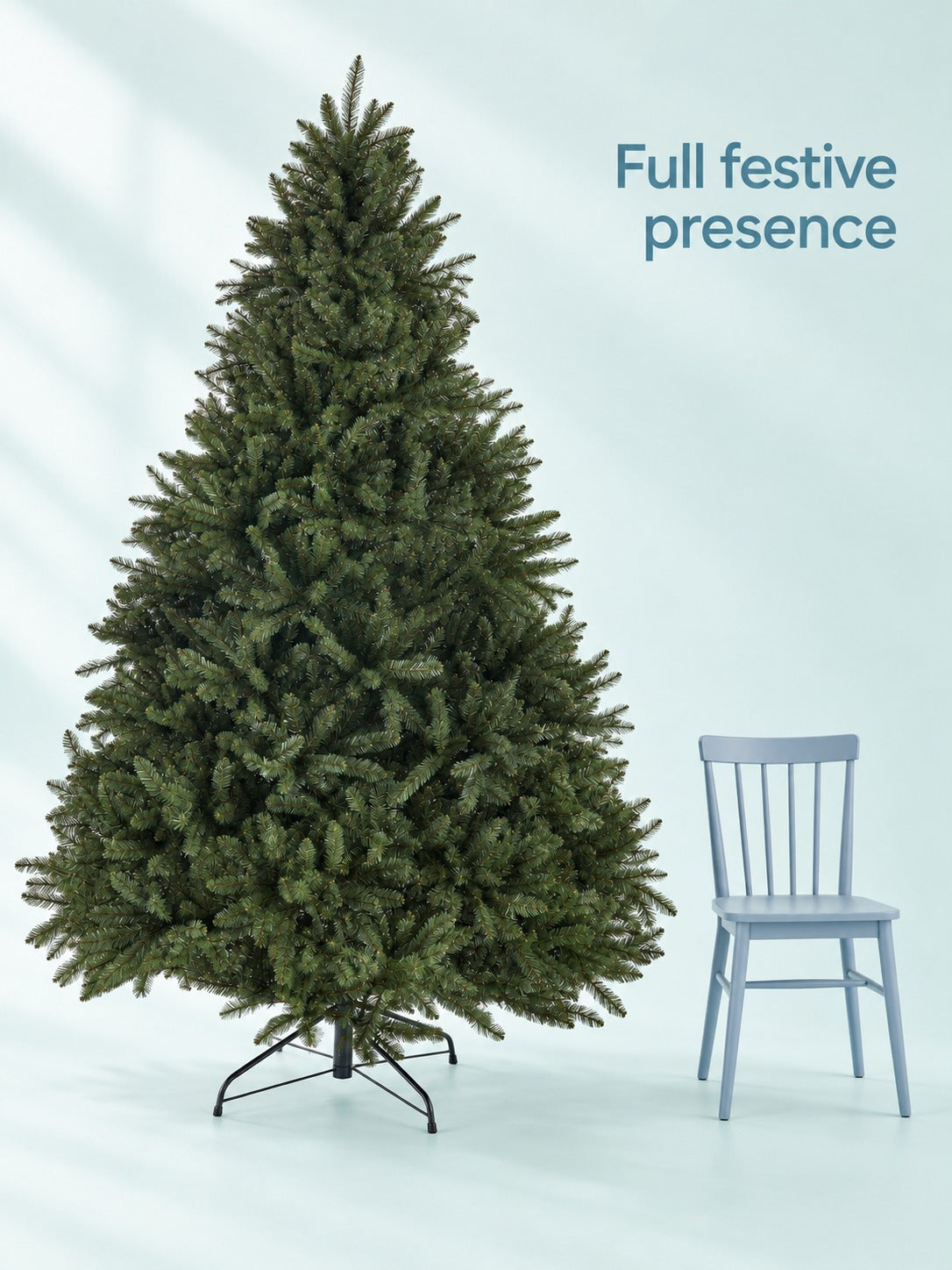 7 ft Norway Spruce Christmas Tree, Hinged, 2231 Tips
