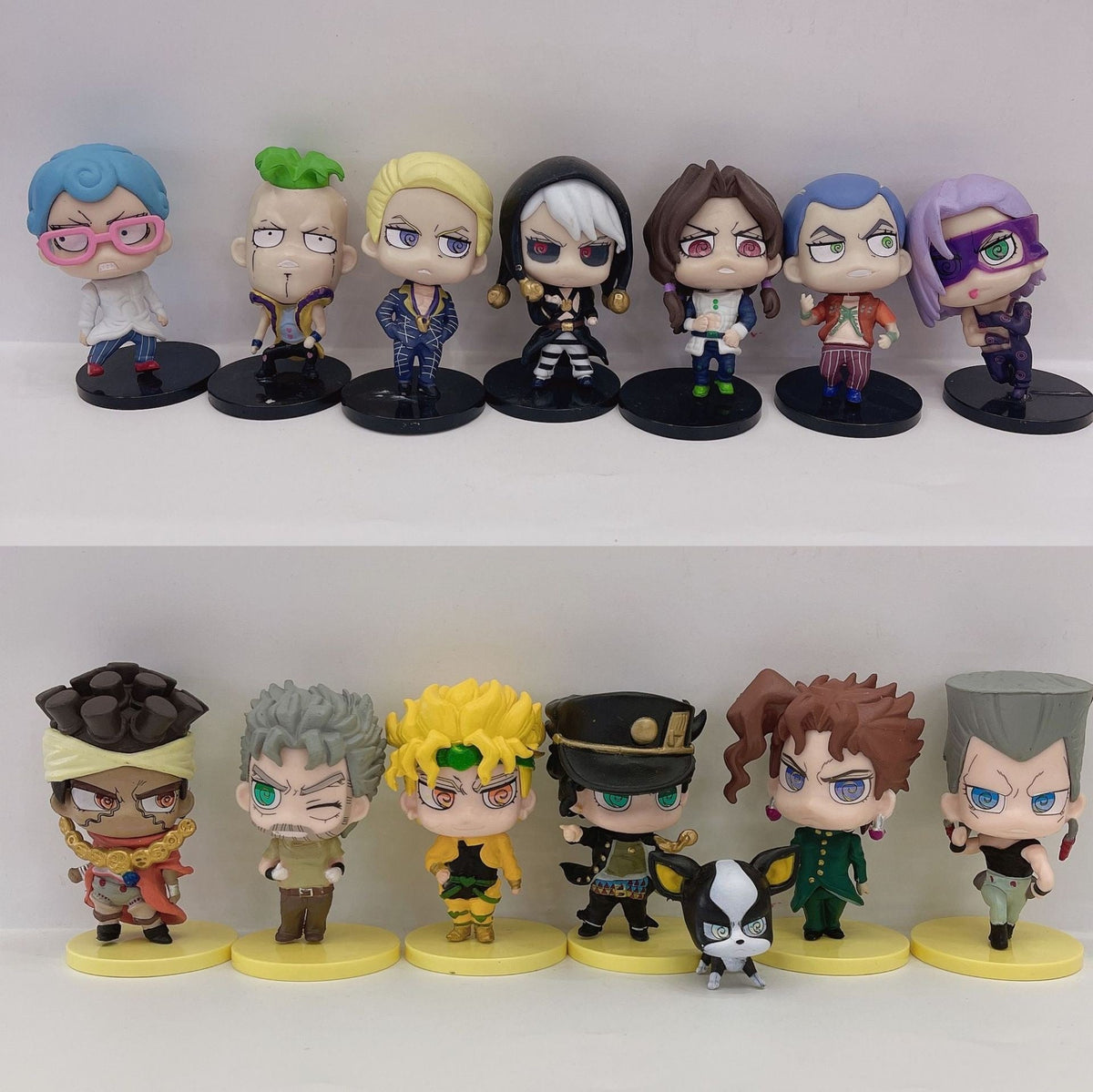 Golden Wind Chibi Figure Set for Compact Anime Displays