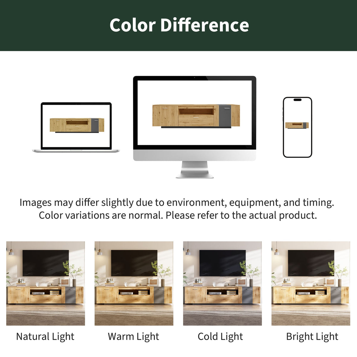 70 Inch TV Stand with Storage for TVs Under 80 Inches
