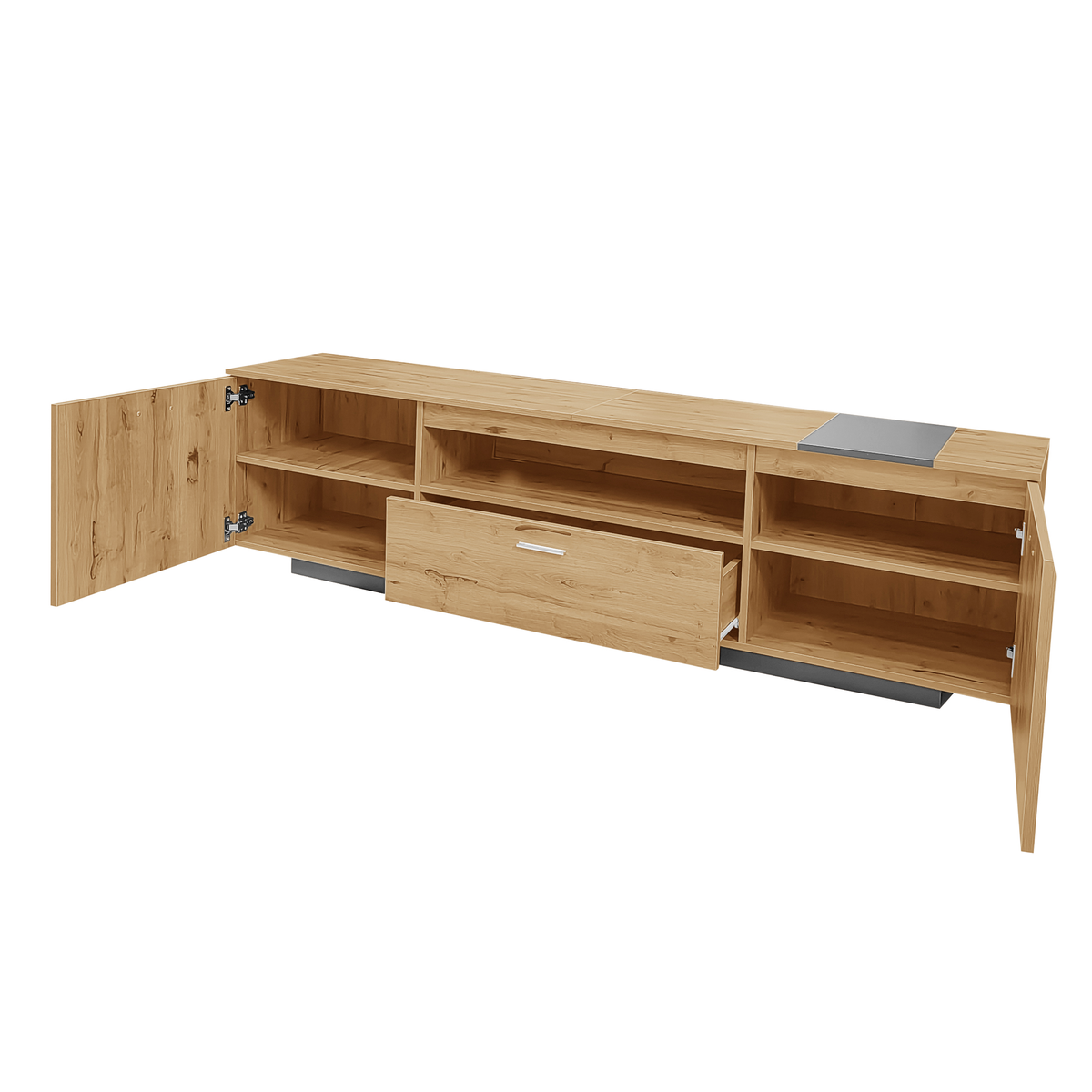 70 Inch TV Stand with Storage for TVs Under 80 Inches