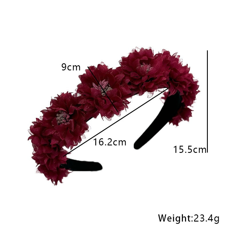 Floral Headband Hair Hoop for Romantic Statement Style